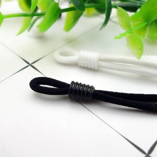 Silicone mask elastic band adjustment buckle flat button flat soft rubber earmuffs mask strap anti-slip rope buckle accessories - Image 5